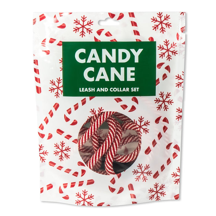 Candy Cane Leash & Collar Set