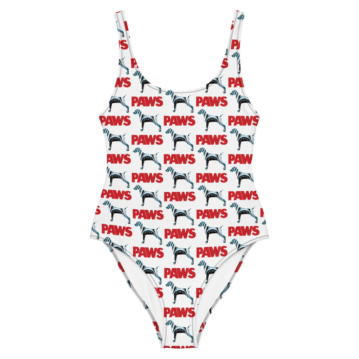 "PAWS" One-Piece Swimsuit